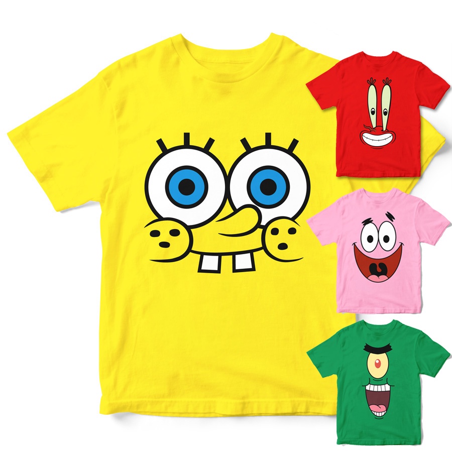 Spongebob Kids and Adult Cartoon Character Design Print T-Shirt