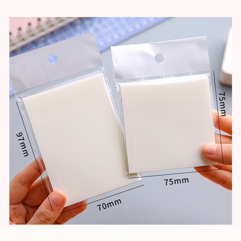 50 Sheets Transparent Waterproof PET Sticky Note