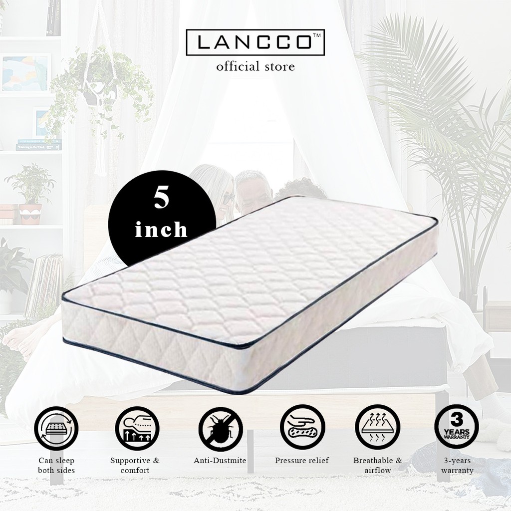 5 inch store single mattress