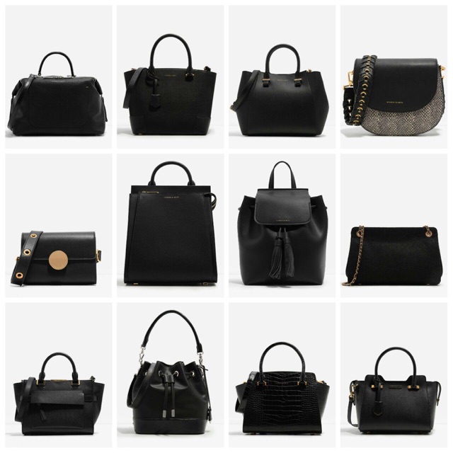 Charles Keith black bags Shopee Malaysia