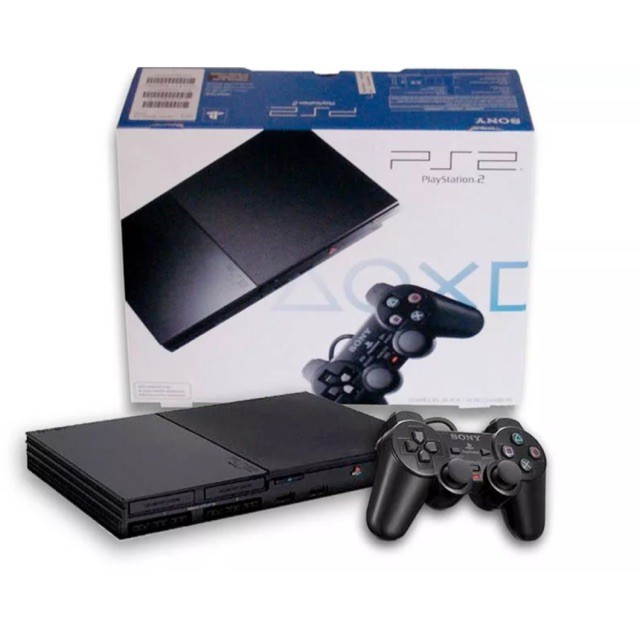 PlayStation 2 Slim Black Or Silver PS2 + FULL SET UP + 10 Free Games !