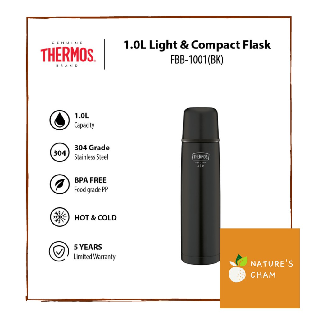 Thermos light and compact flask hot sale 1.0 l