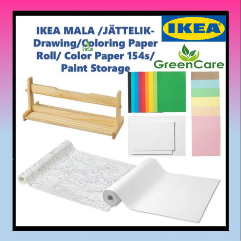 IKEA MALA/JATTELIK Drawing/Coloring Paper Roll/Color Paper (154s