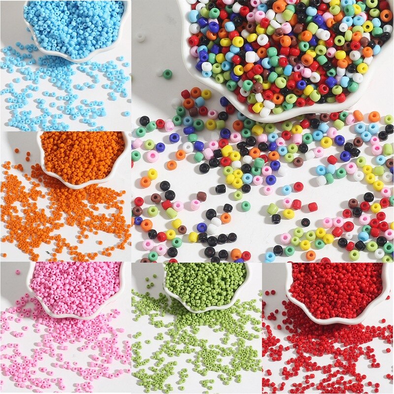 2mm1000pcs Seed BeadsCharm Czech Glass Seed Beads Round Spacer Beads For  Jewelry Making DIY Handmade Bracelet Necklace Earring