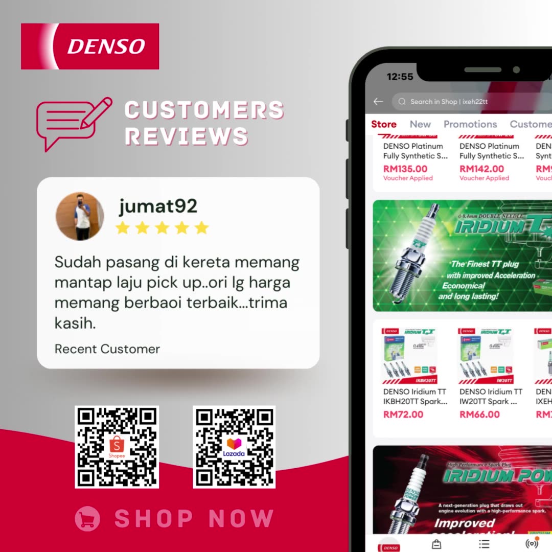 DENSO - Powertrain Parts Official Store Online, August 2024 | Shopee ...