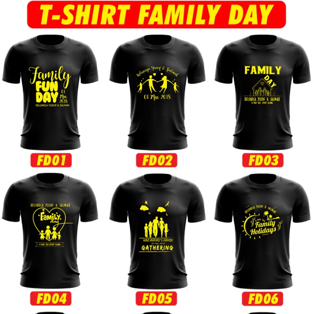 design baju family day 2018