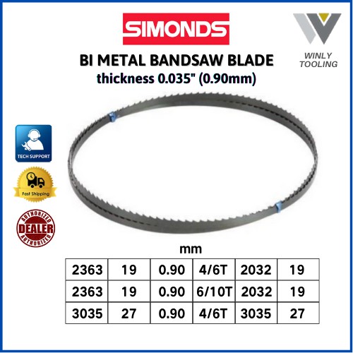 Simonds bandsaw deals blades