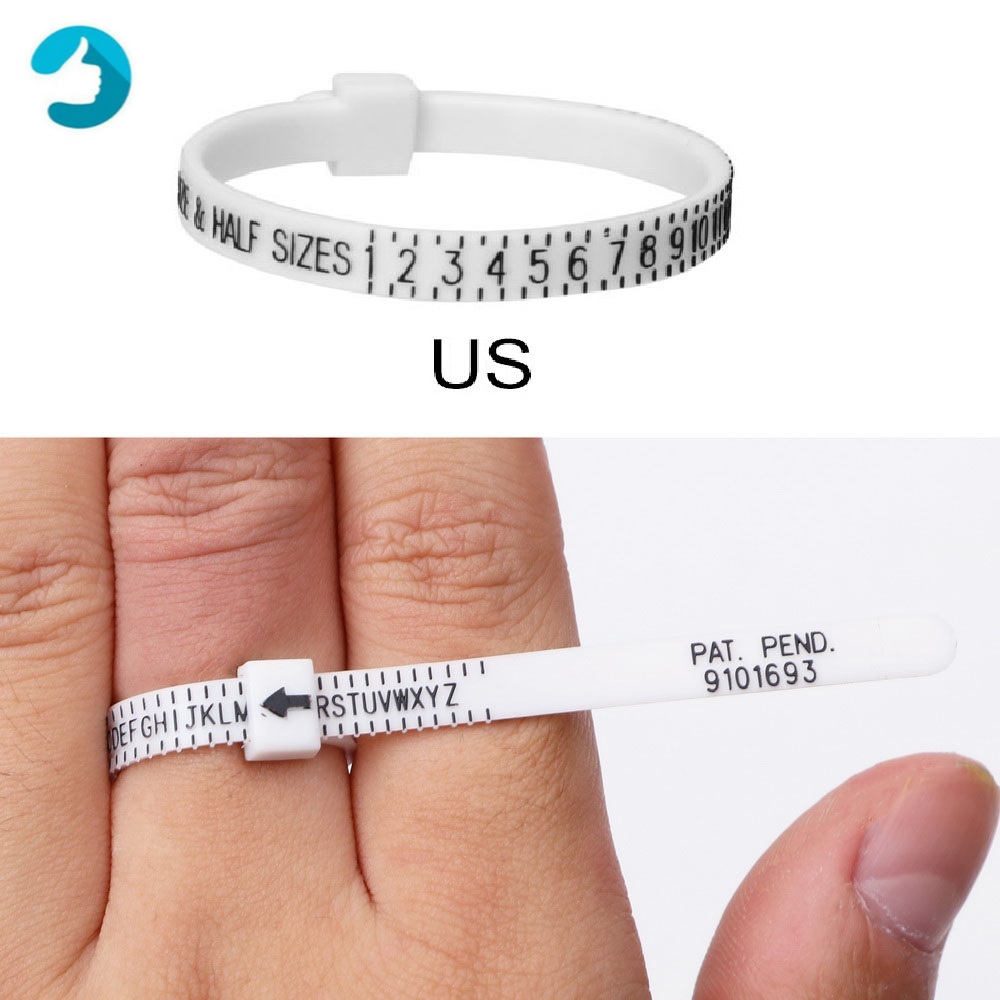 Ring Ruler Measurer Finger Coil Ring Sizing Tool UK Size US Size  Measurements Ring Sizer Accessory