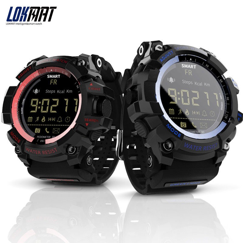 LOKMAT IP67 waterproof smart watch Bluetooth outdoor sports health tracker for iOS Android fitness bracelet