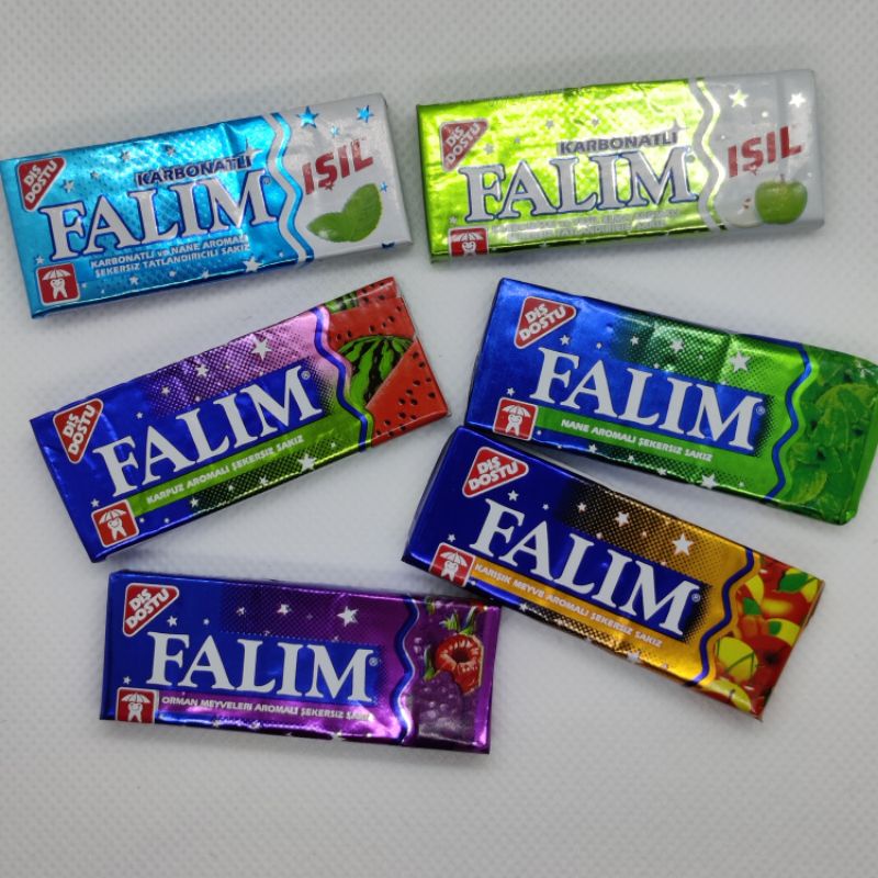 Falim 100 Piece Mint Flavoured Fresh Sugar-Free Chewing Gum, Individually  wrapped
