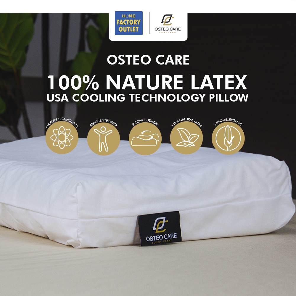 Neck Supportive Natural Latex Contour Pillow [5 Star Hotel Grade]