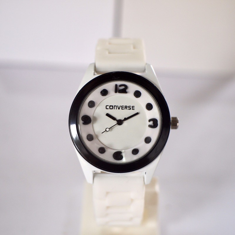 Converse deals watch white