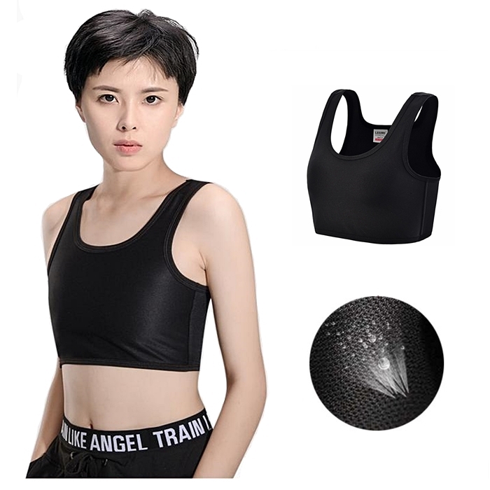 Women Breathable Sport Bra Tank Underwear Top Tomboy Elastic Chest