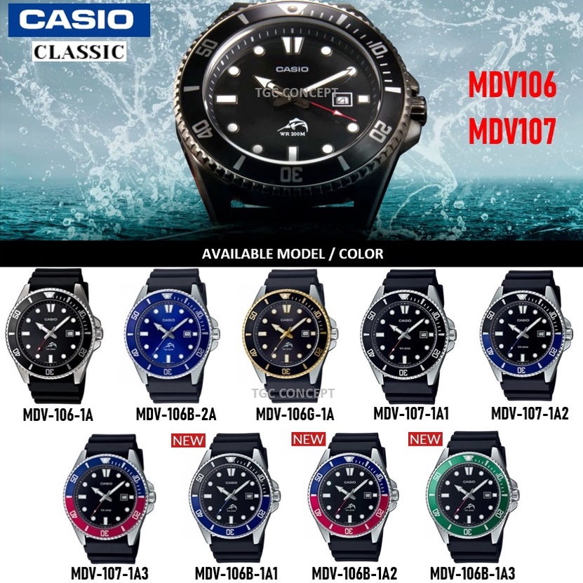 Casio MDV-107D-1A1 Diver - Comprar en Casio Shop