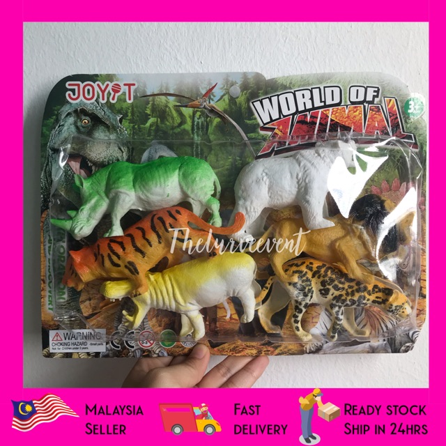 Wild animals toys store plastic