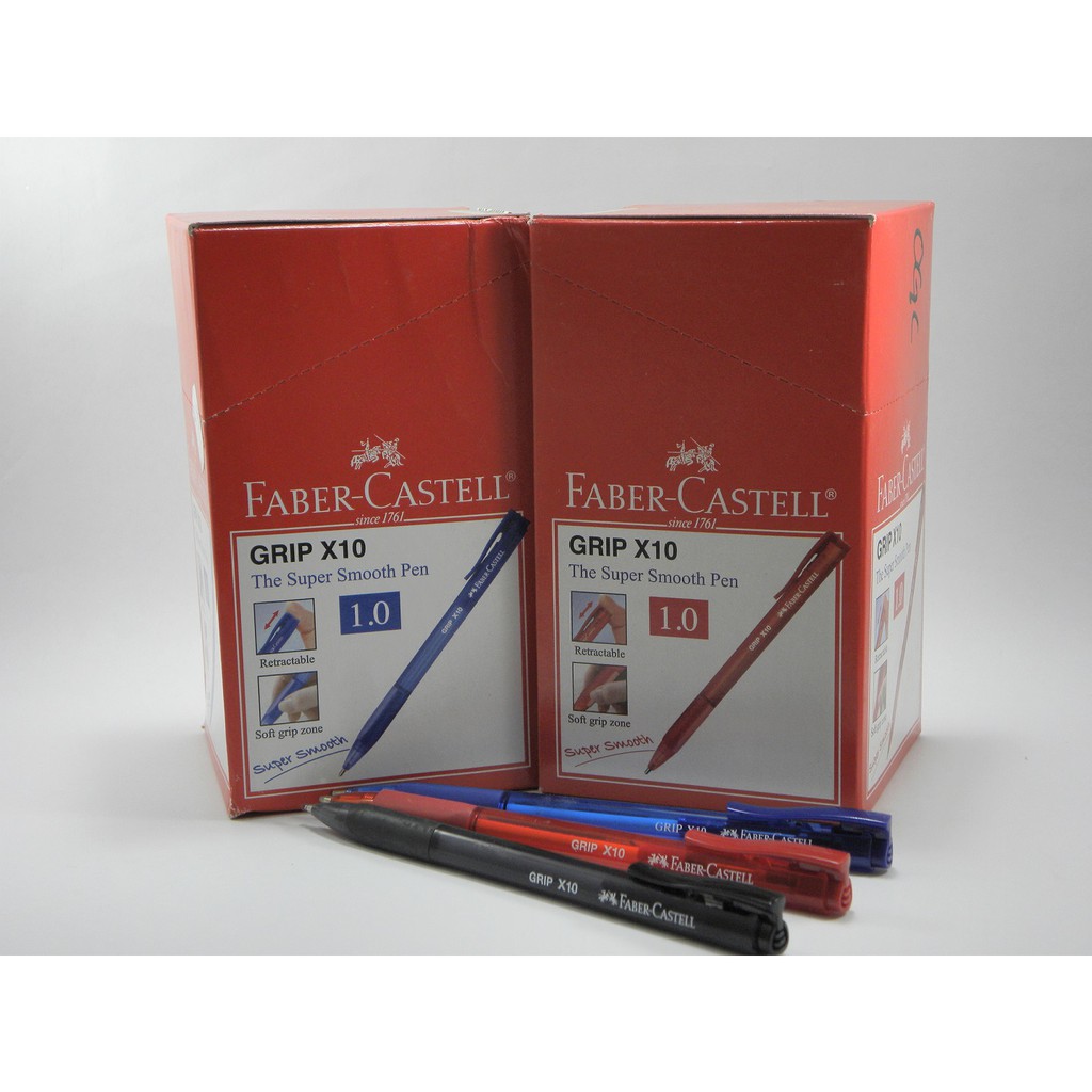 FABER-CASTELL CLICK X5 (XF) 0.5MM BALL POINT PEN (BLACK/BLUE/RED