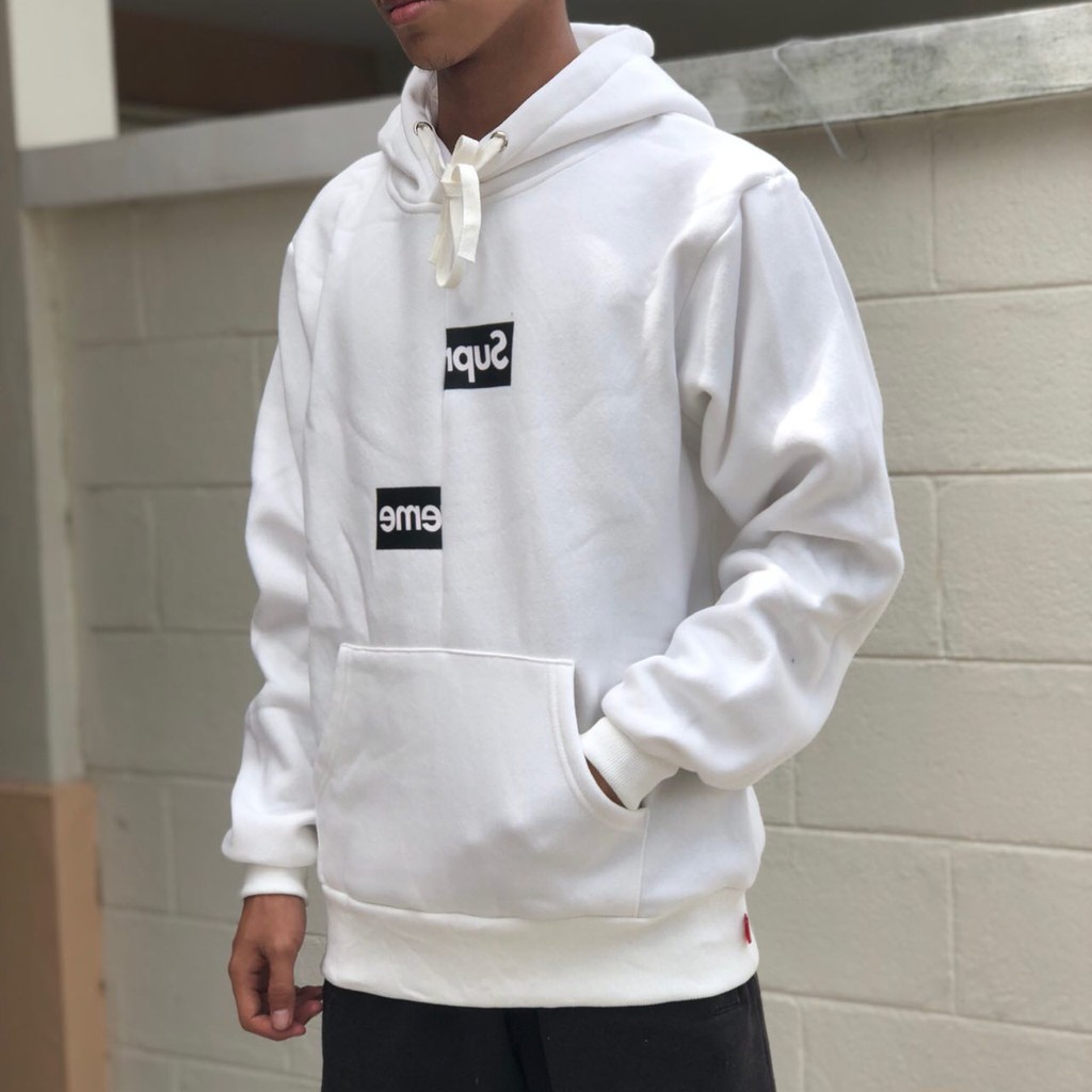 Supreme cdg split shop box logo hoodie