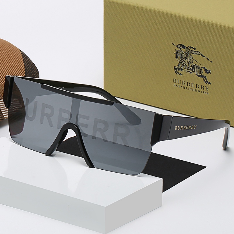 Burberry men and women classic sunglasses designer frameless