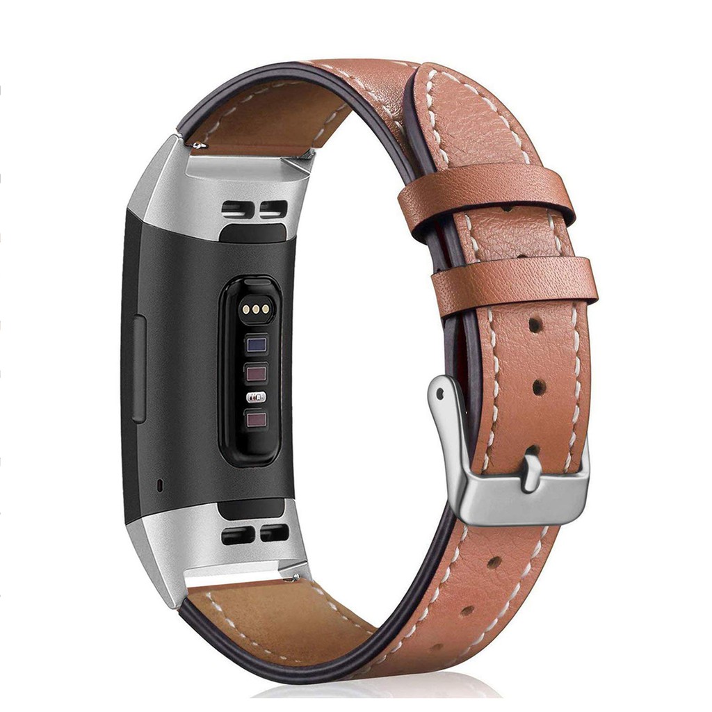 Leather Straps Compatible With Fitbit Charge 3 and Charge 4