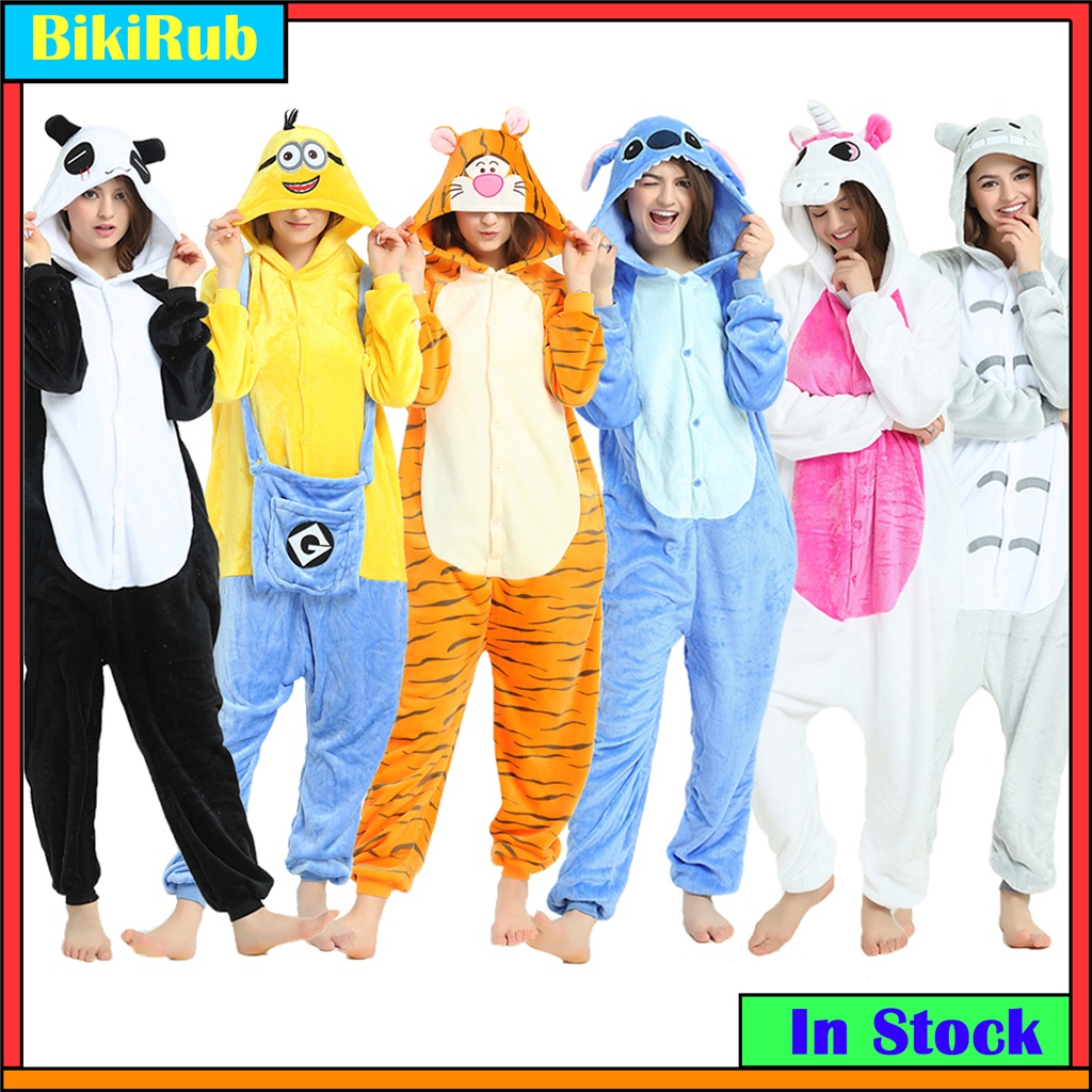 Totoro Pikachu Adult Kids Pyjamas Kigurumi Animal Cosplay Costume Onesie  Pajamas Sleepwear Jumpsuit