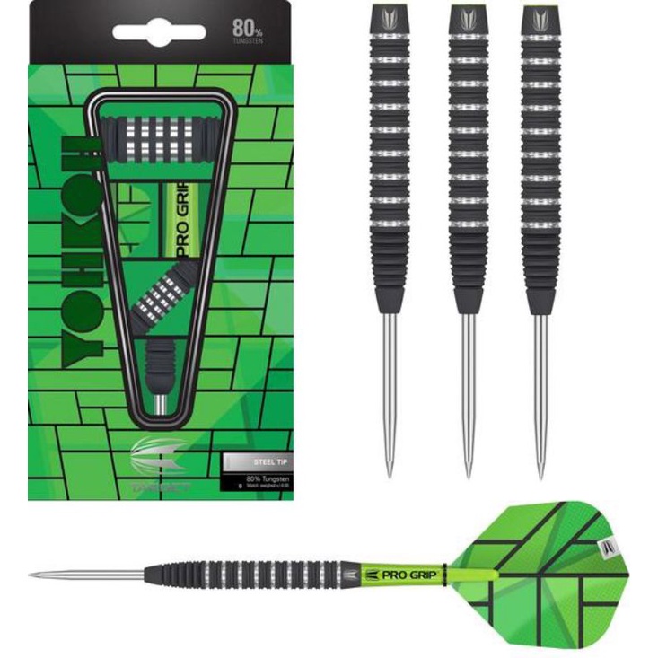 Target Darts Vapor8 80% Tungsten Darts Black/Green