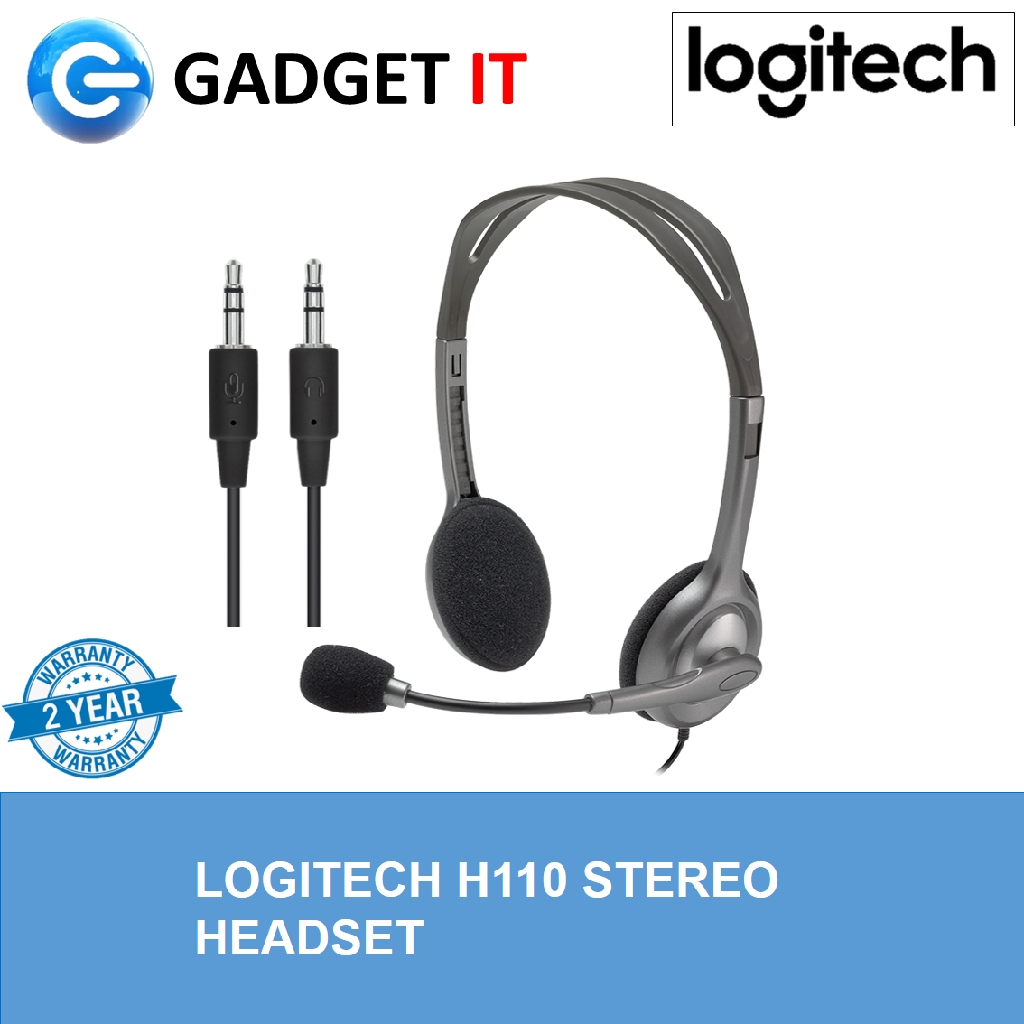 Logitech h110 store stereo headset