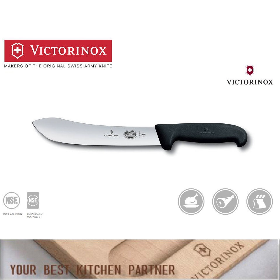 VICTORINOX SWISS BRAND 20cm Butcher Knife 5.7403.20 Pisau