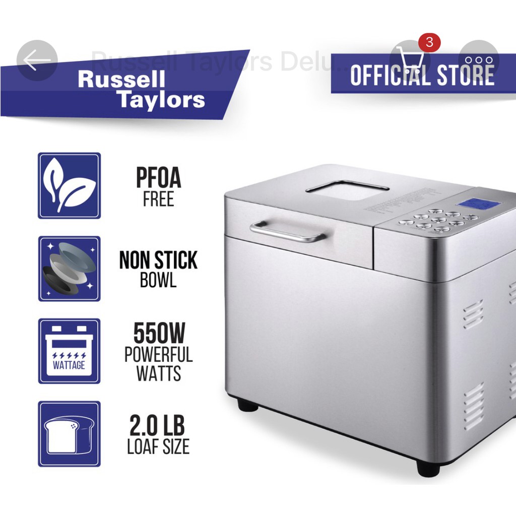 Russell taylor bread maker new arrivals