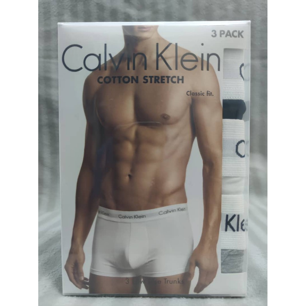 Calvin klein cotton hot sale stretch classic fit trunks