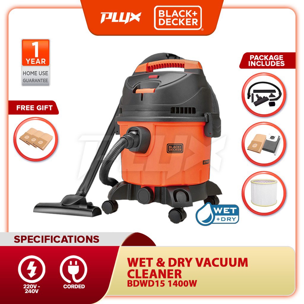 Black+Decker BDWD10-B1 Wet and Dry Vacuum Cleaner