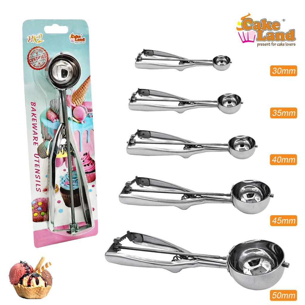 Ice cream scoop best sale size