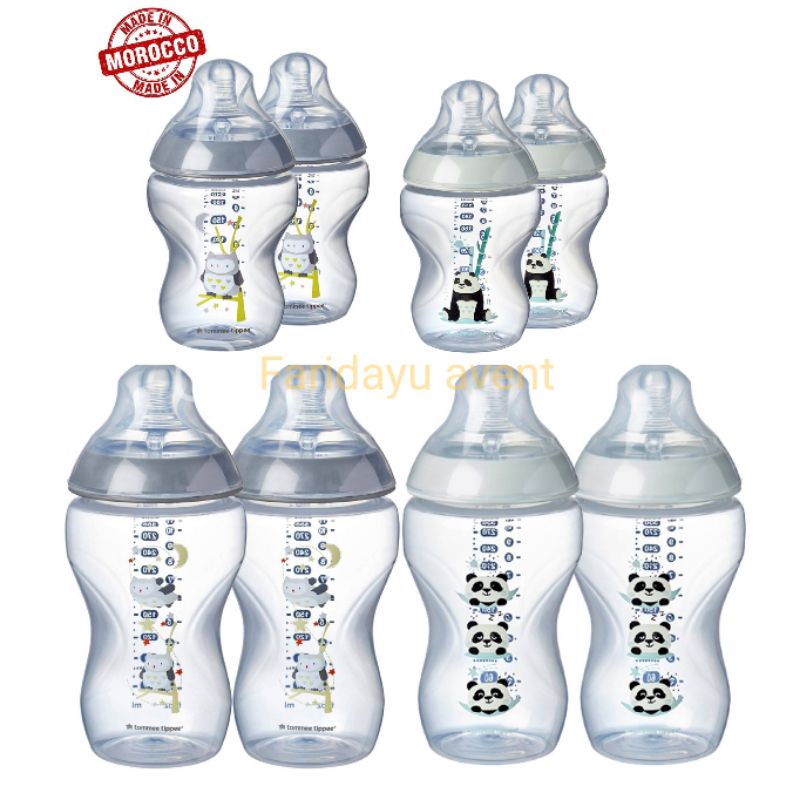 Tommee Tippee Closer to Nature - Bottle 340ml, pack of 2 (Ollie