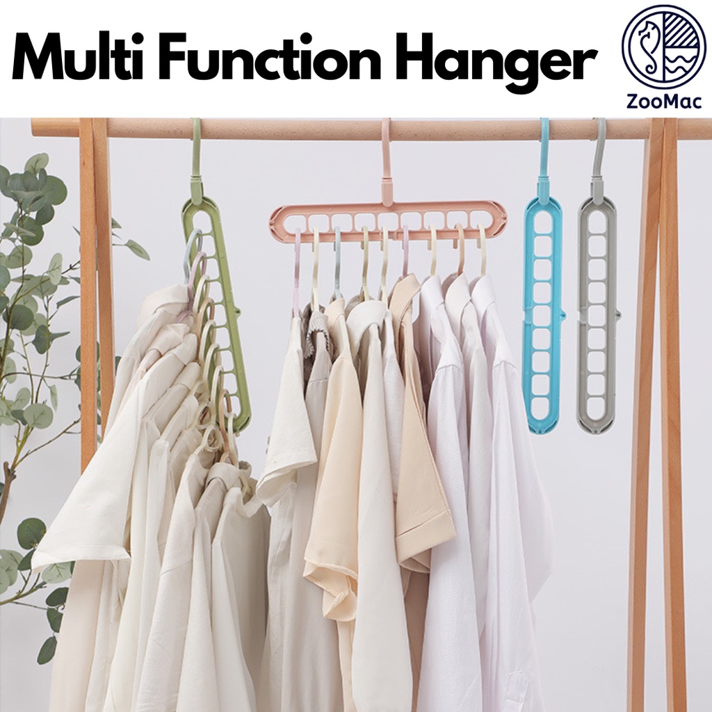 Zoomac Multi function Penyangkut Baju Clothes Hanger Folding