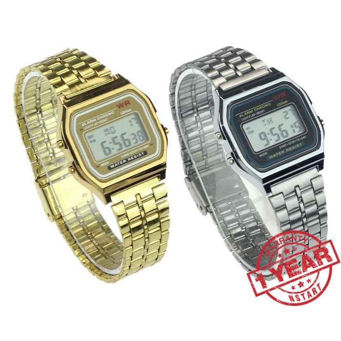 Metal casio online f91w