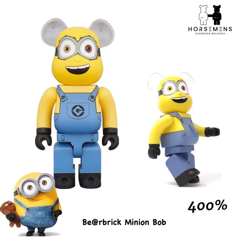 Minion Bob Medicom toy Despicable Me Bearbrick 400%小黄人| Shopee