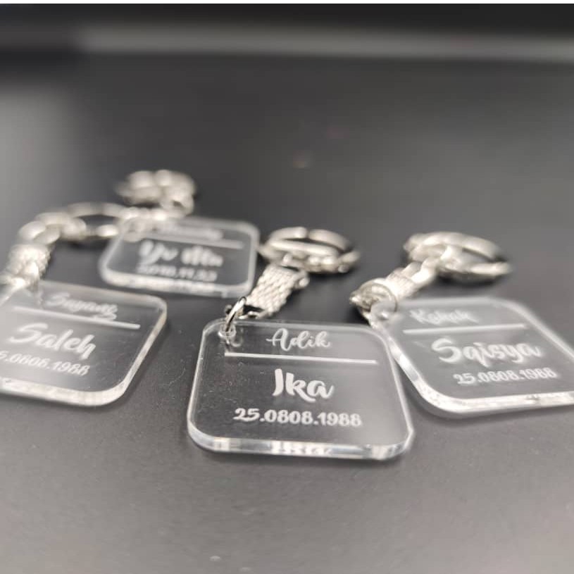 Engraved keychains on sale