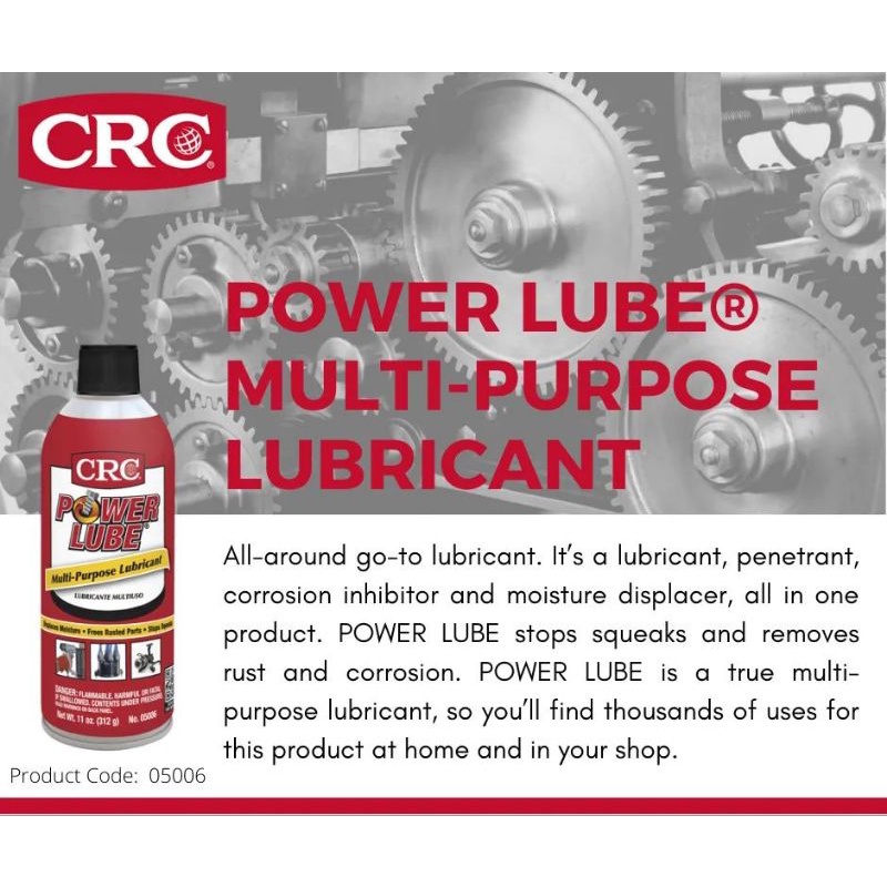CRC Power Lube Multi-Purpose Lubricant 11 Wt Oz