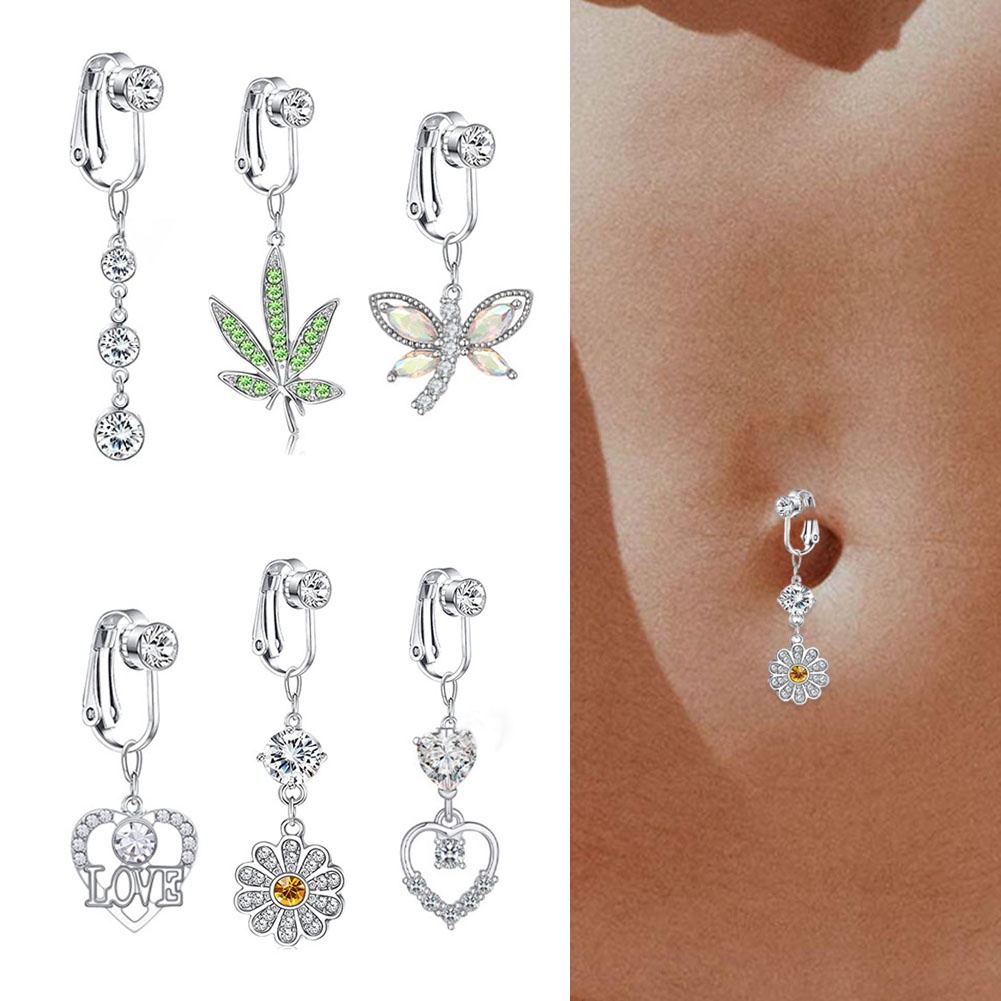 Fake navel piercing on sale jewelry