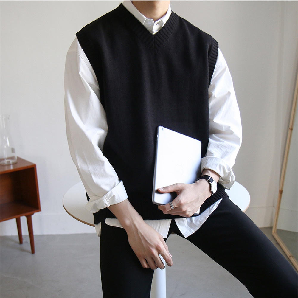 Korean hot sale knit vest