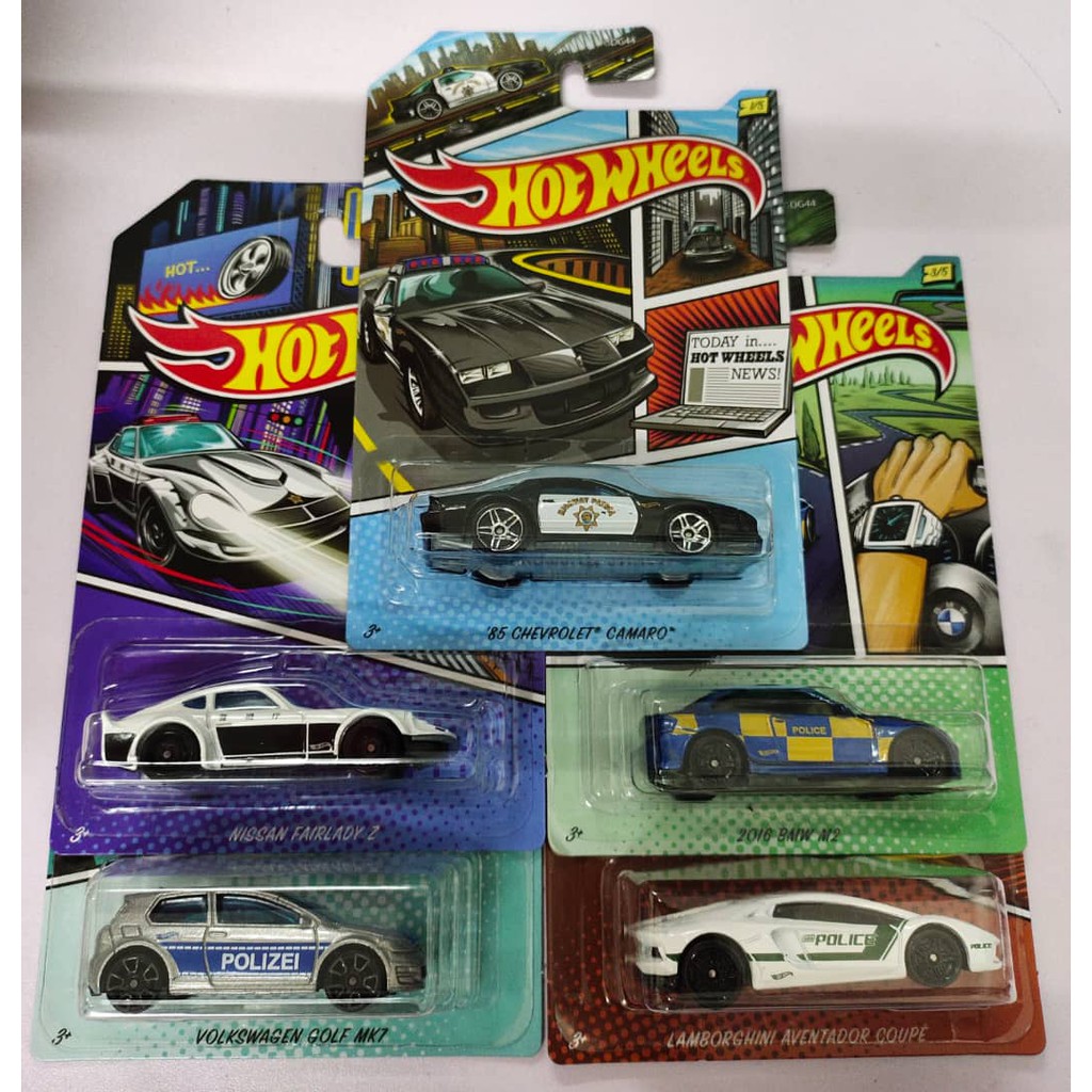 Hot wheels cheap police set