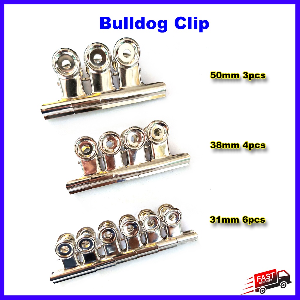 Bulldog clip shop sizes