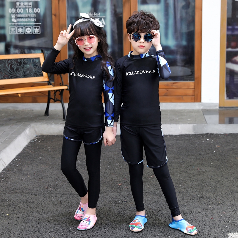 Kids long sleeve swim on sale suits