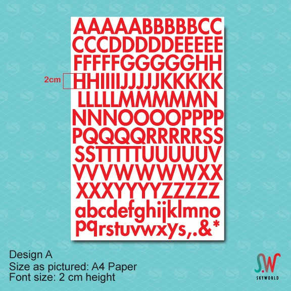 ABC Stickers [Capital Letters]