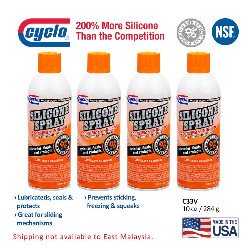 Cyclo C33V Silicone Spray Lubricant - 10 oz