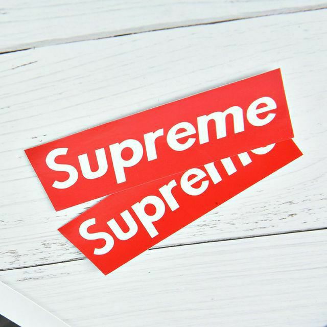 Sticker supreme in red or black Shopee Malaysia