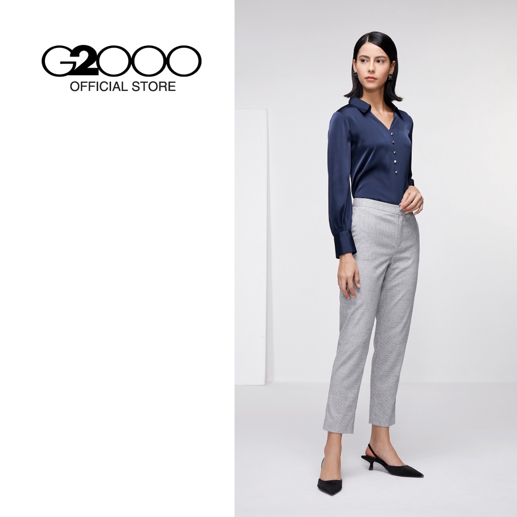 G2000 Women Suit Pants TRS Mini Checks 16252076 Shopee Malaysia