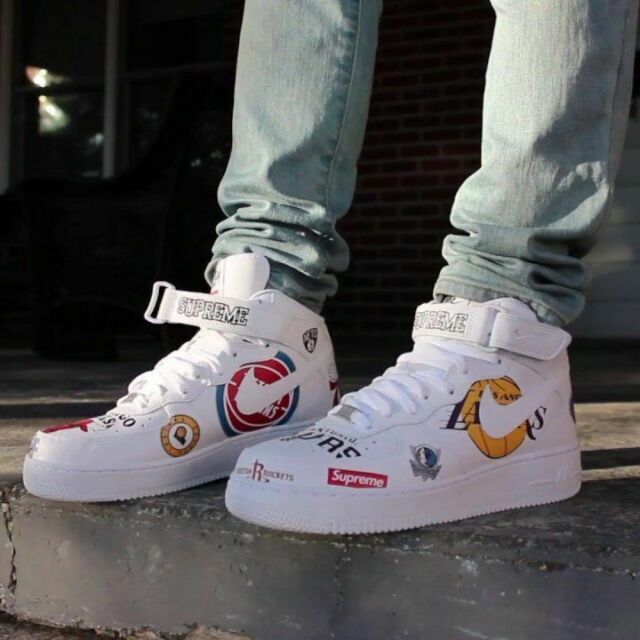 Af1 x best sale supreme x nba