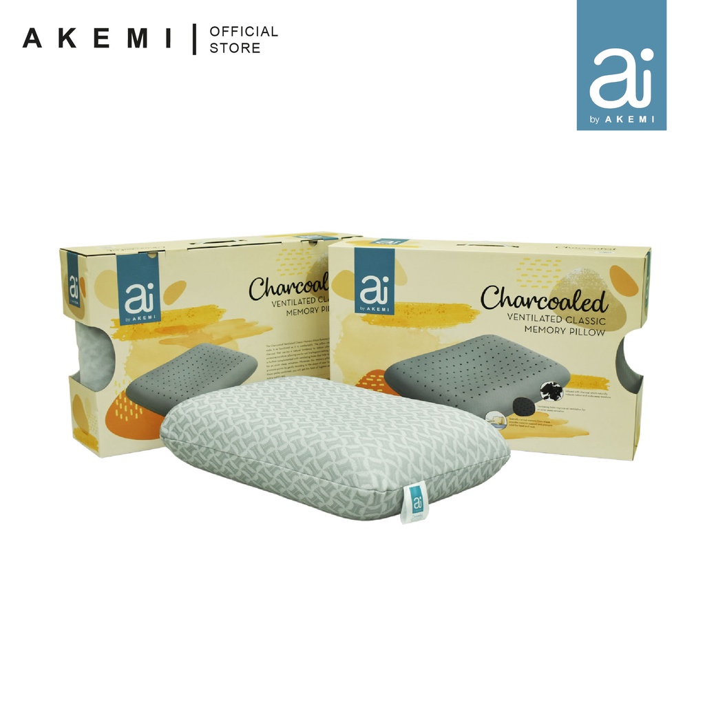 Akemi charcoaled bamboo hot sale visco elastic pillow