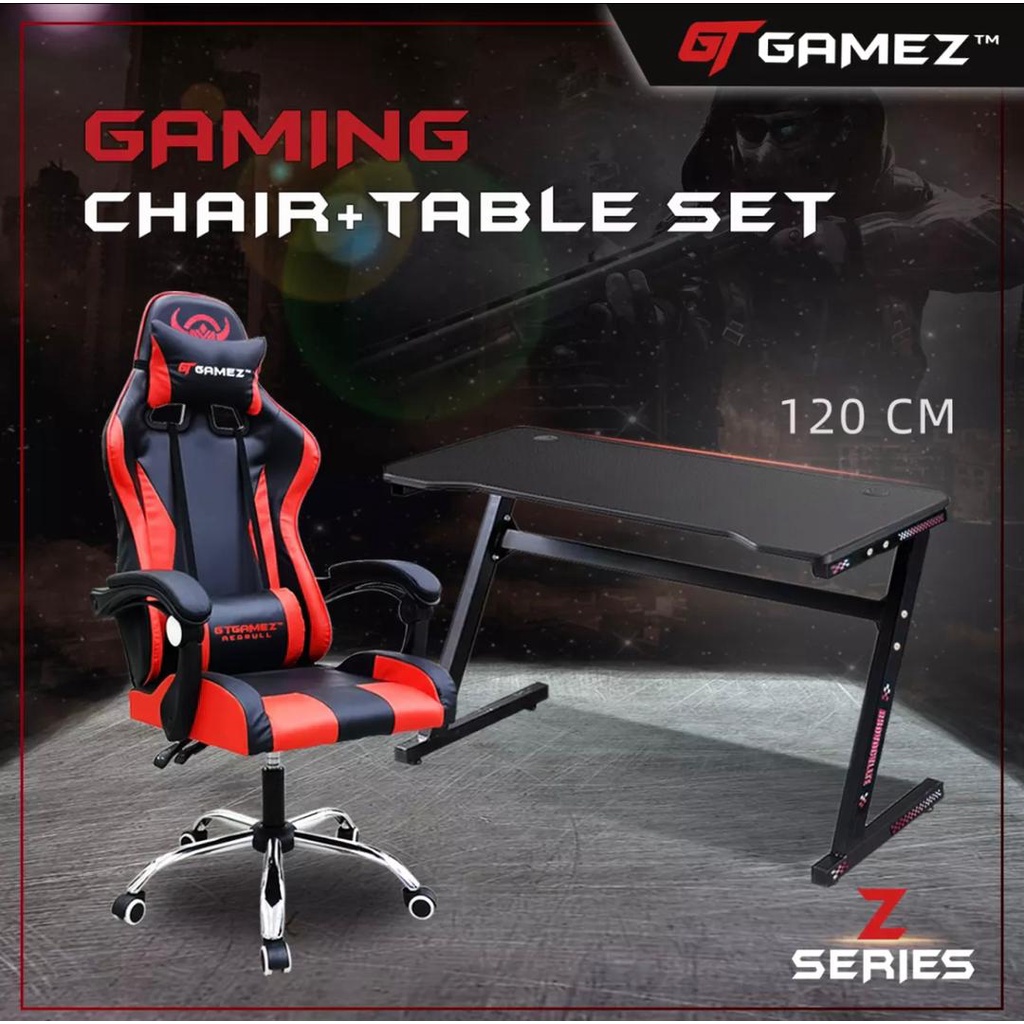 Game chair and online desk combo