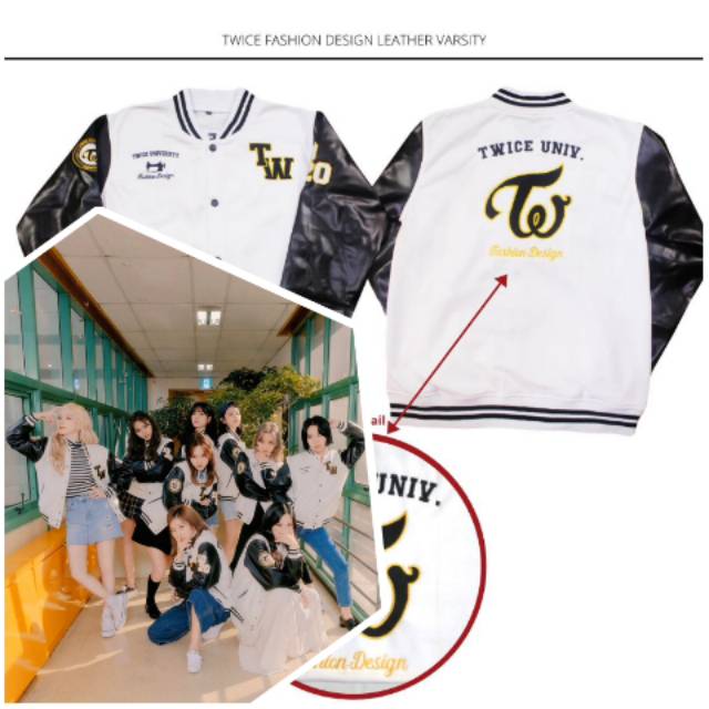 Twice Kpop University Jacket / Cheap Twice Jacket / Kpop Twice